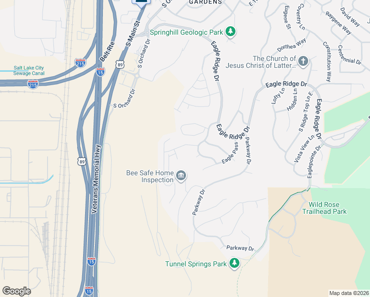 map of restaurants, bars, coffee shops, grocery stores, and more near 194 Edgecrest Lane in North Salt Lake