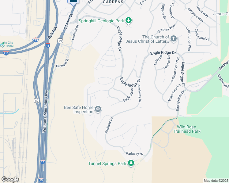 map of restaurants, bars, coffee shops, grocery stores, and more near 260 Edgemont Drive in North Salt Lake