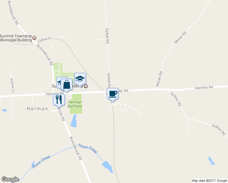 map of restaurants, bars, coffee shops, grocery stores, and more near 866 Herman Road in Butler