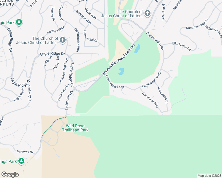 map of restaurants, bars, coffee shops, grocery stores, and more near 622 Mountain View Circle in North Salt Lake