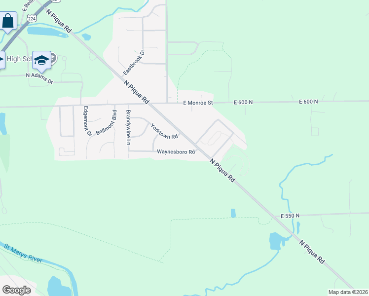 map of restaurants, bars, coffee shops, grocery stores, and more near 951 Waynesboro Road in Decatur