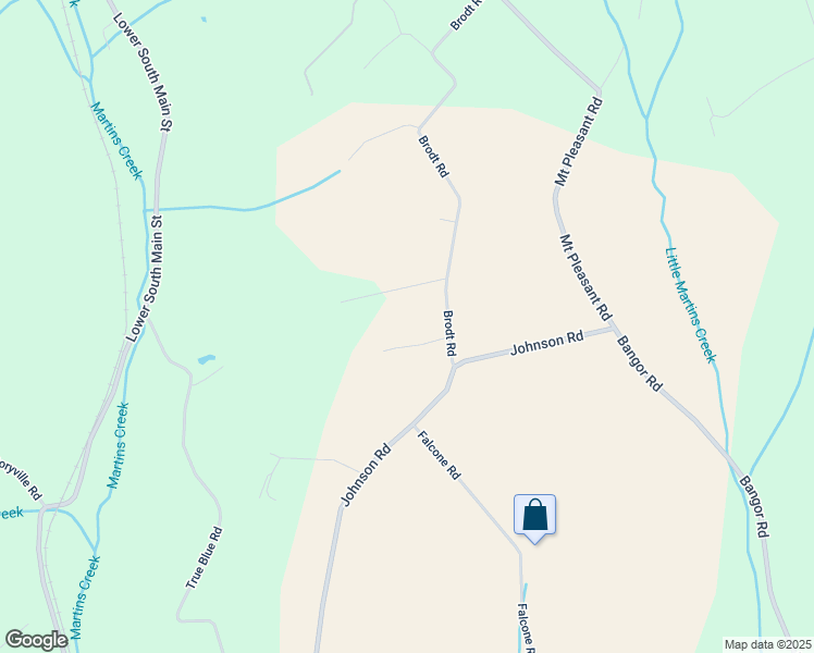map of restaurants, bars, coffee shops, grocery stores, and more near 325 Brodt Road in Bangor