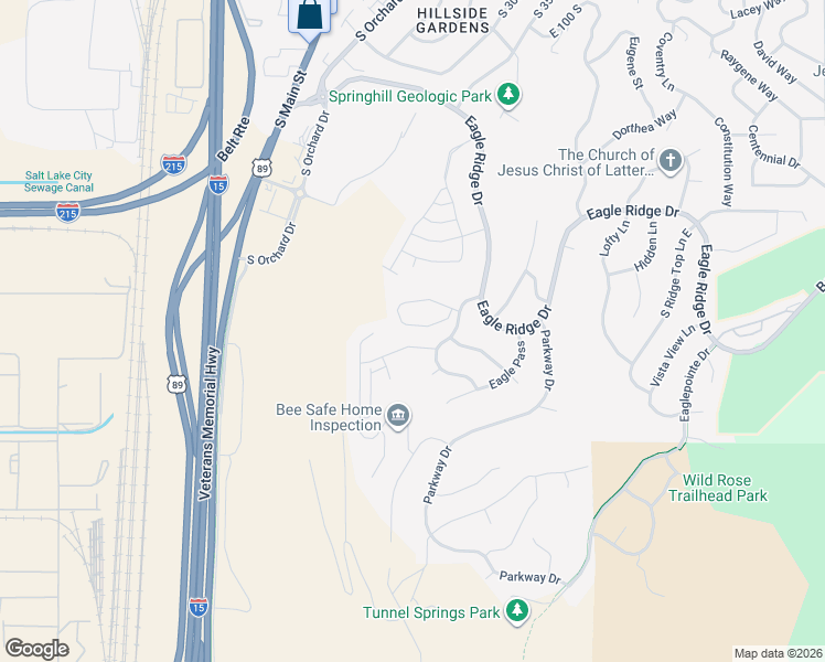map of restaurants, bars, coffee shops, grocery stores, and more near 316 Bella Vida Drive in North Salt Lake