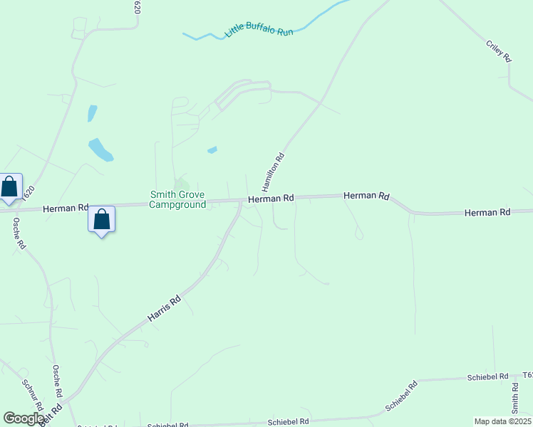 map of restaurants, bars, coffee shops, grocery stores, and more near 105 Harris Road in Butler