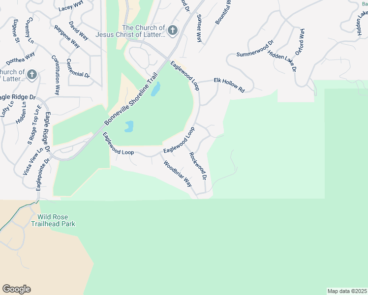map of restaurants, bars, coffee shops, grocery stores, and more near 598 Rockwood Drive in North Salt Lake