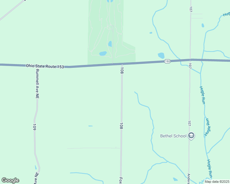 map of restaurants, bars, coffee shops, grocery stores, and more near 4157 Fox Avenue Northeast in Minerva