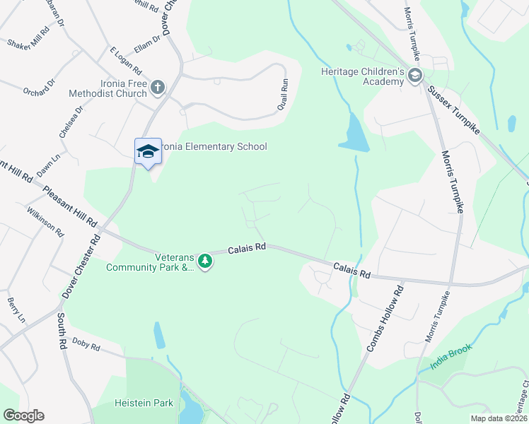 map of restaurants, bars, coffee shops, grocery stores, and more near 95A Calais Road in Randolph