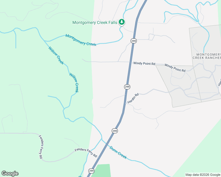 map of restaurants, bars, coffee shops, grocery stores, and more near 30170 California 299 in Montgomery Creek