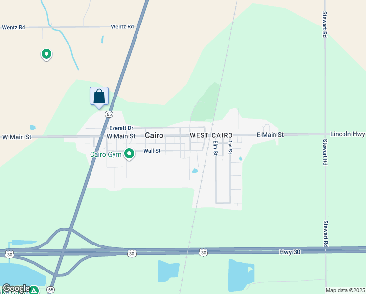 map of restaurants, bars, coffee shops, grocery stores, and more near 104 Anthony Street in Cairo