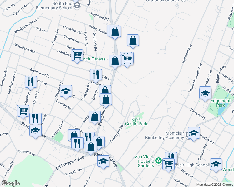 map of restaurants, bars, coffee shops, grocery stores, and more near 37 Cambridge Road in Verona