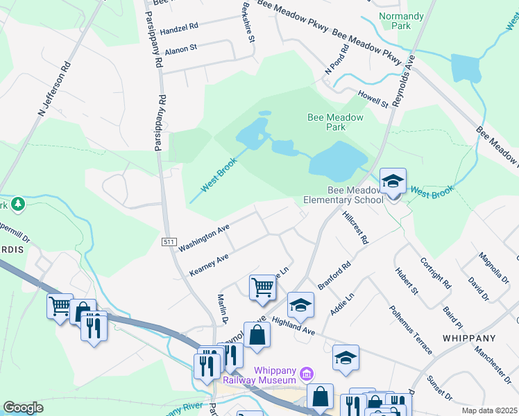 map of restaurants, bars, coffee shops, grocery stores, and more near 124 Wilson Place in Hanover