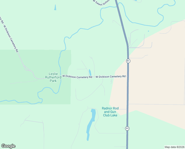 map of restaurants, bars, coffee shops, grocery stores, and more near 5821 West Dickison Cemetery Road in Dunlap