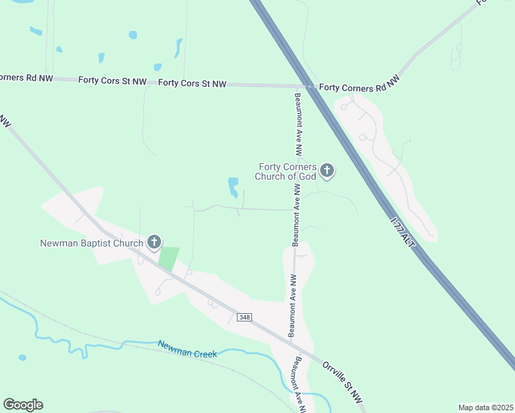 map of restaurants, bars, coffee shops, grocery stores, and more near 3401 Beaumont Avenue Northwest in Massillon