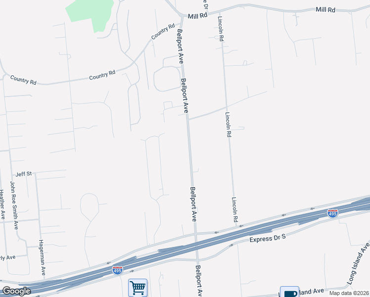 map of restaurants, bars, coffee shops, grocery stores, and more near 164 Bellport Avenue in Medford