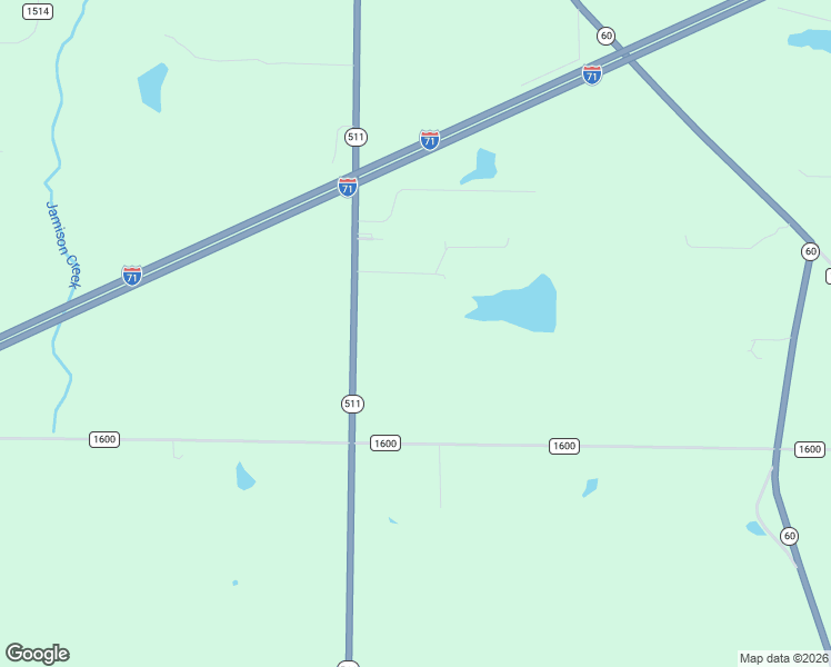 map of restaurants, bars, coffee shops, grocery stores, and more near 1579 Ohio 511 in Ashland
