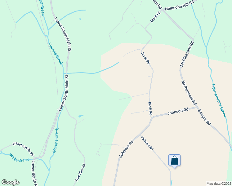 map of restaurants, bars, coffee shops, grocery stores, and more near 309 Brodt Road in Bangor