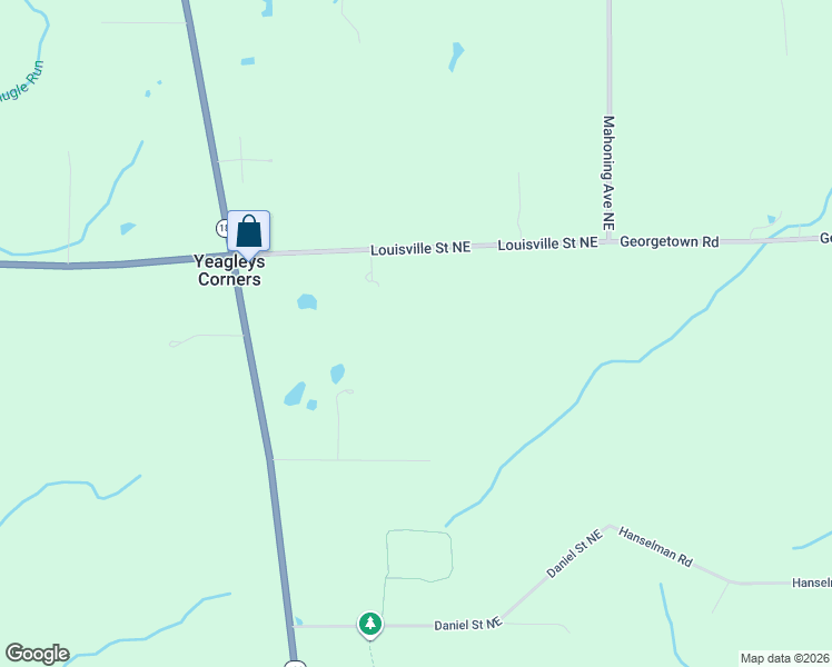 map of restaurants, bars, coffee shops, grocery stores, and more near 16244 Louisville Street Northeast in Homeworth