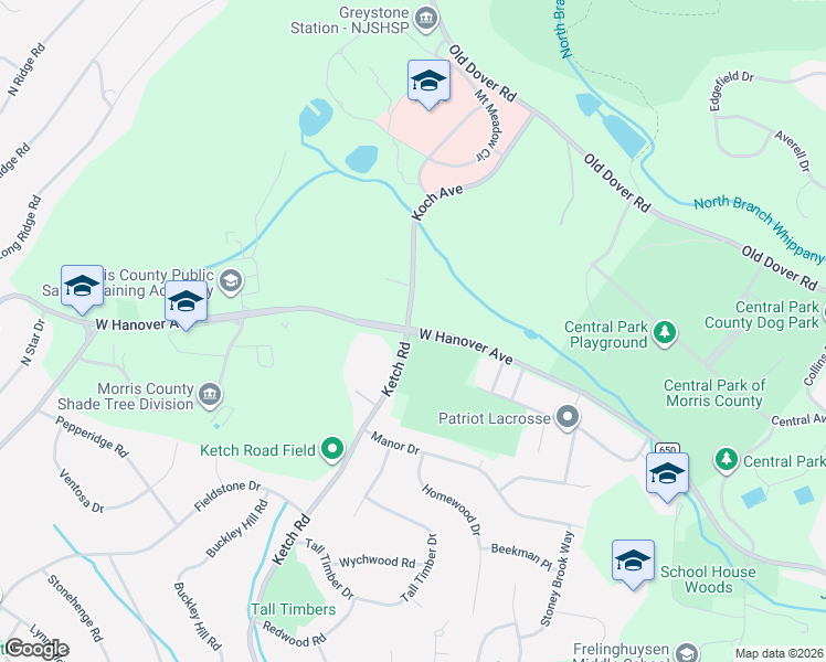 map of restaurants, bars, coffee shops, grocery stores, and more near 87 Koch Avenue in Morristown