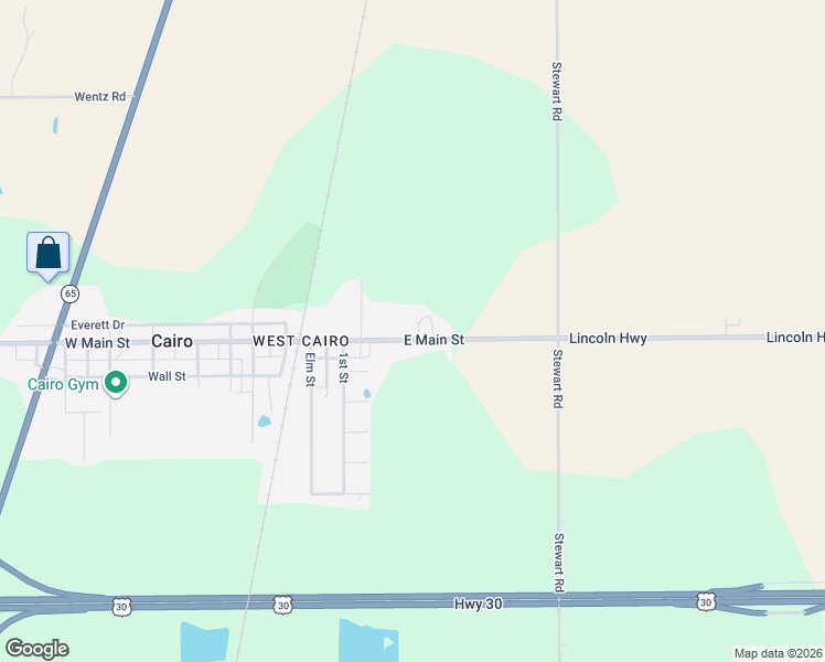map of restaurants, bars, coffee shops, grocery stores, and more near 1645 Lincoln Hwy in Lima