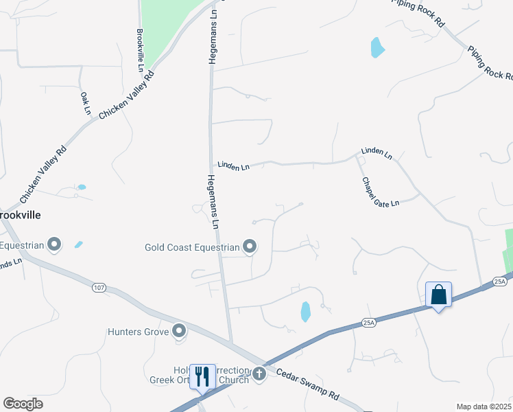 map of restaurants, bars, coffee shops, grocery stores, and more near 29 Saddle Lane in Glen Head