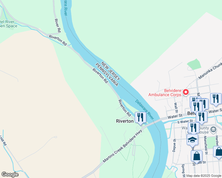 map of restaurants, bars, coffee shops, grocery stores, and more near 2093 Riverton Road in Bangor