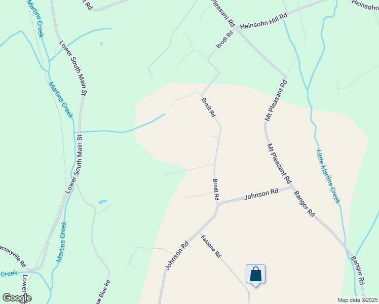 map of restaurants, bars, coffee shops, grocery stores, and more near 225 Brodt Road in Bangor