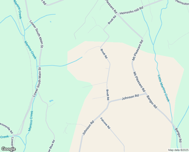 map of restaurants, bars, coffee shops, grocery stores, and more near 225 Brodt Road in Bangor