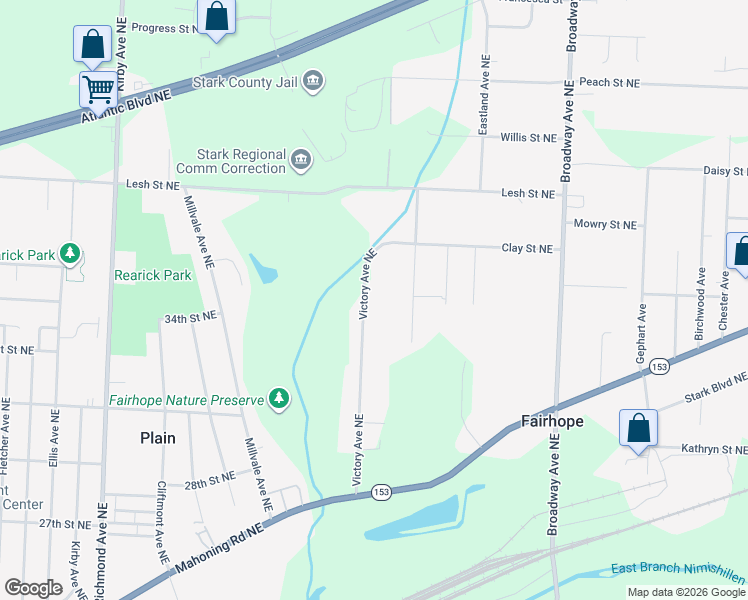 map of restaurants, bars, coffee shops, grocery stores, and more near 4086 Victory Avenue Northeast in Louisville