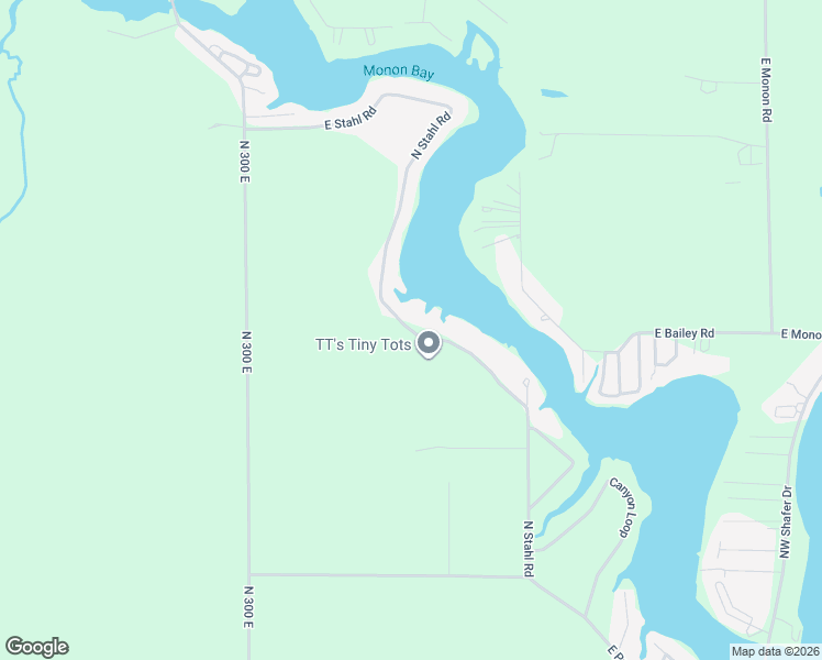 map of restaurants, bars, coffee shops, grocery stores, and more near 5558 North Stahl Road in Monon