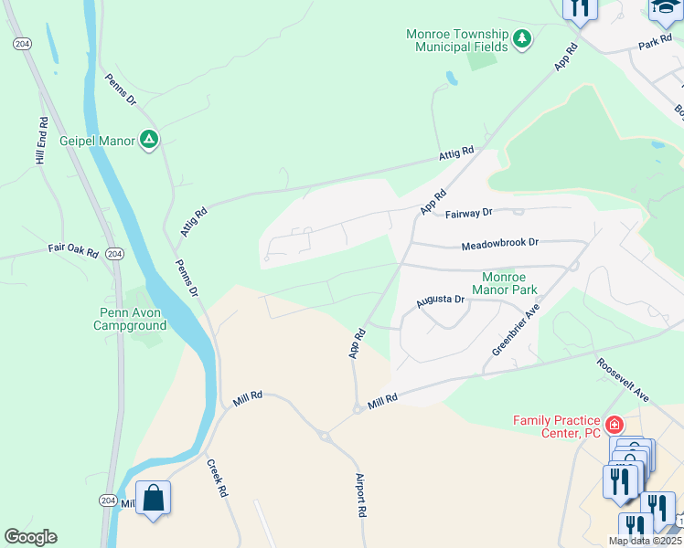 map of restaurants, bars, coffee shops, grocery stores, and more near 333 Limerick Lane in Selinsgrove