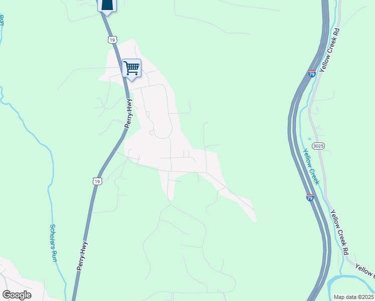 map of restaurants, bars, coffee shops, grocery stores, and more near 125 Southview Drive in Harmony