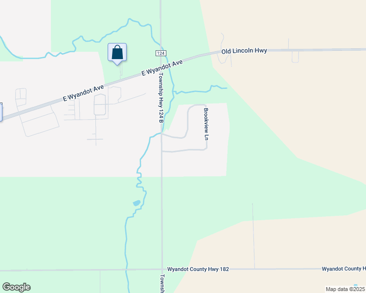 map of restaurants, bars, coffee shops, grocery stores, and more near 5477 Brookview Lane in Upper Sandusky