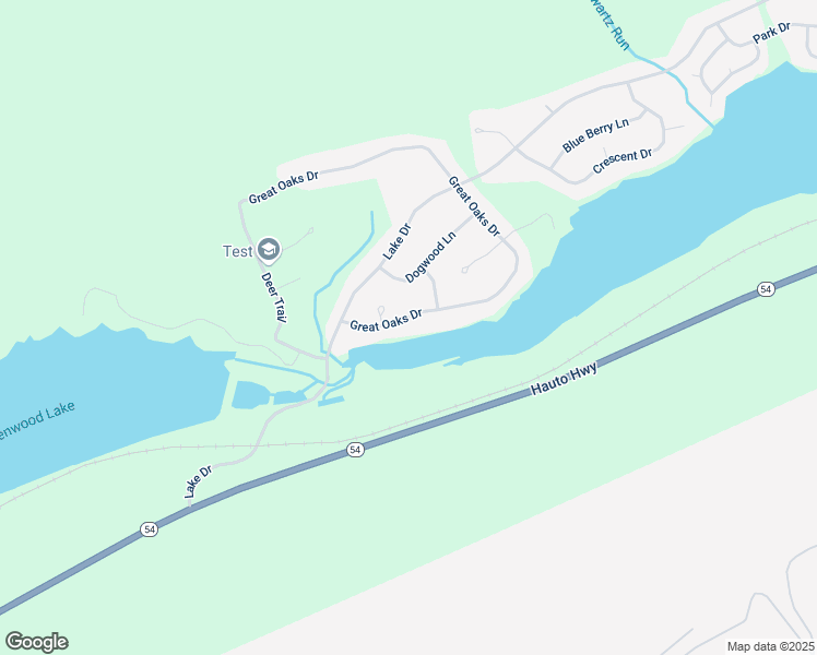 map of restaurants, bars, coffee shops, grocery stores, and more near 32 Great Oaks Drive in Nesquehoning