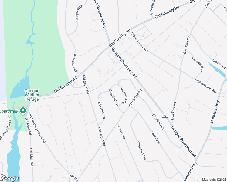 map of restaurants, bars, coffee shops, grocery stores, and more near 2 Old Fields Lane in Quogue