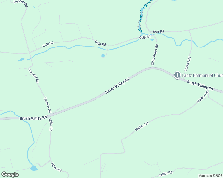 map of restaurants, bars, coffee shops, grocery stores, and more near Brush Valley Road in Northumberland County