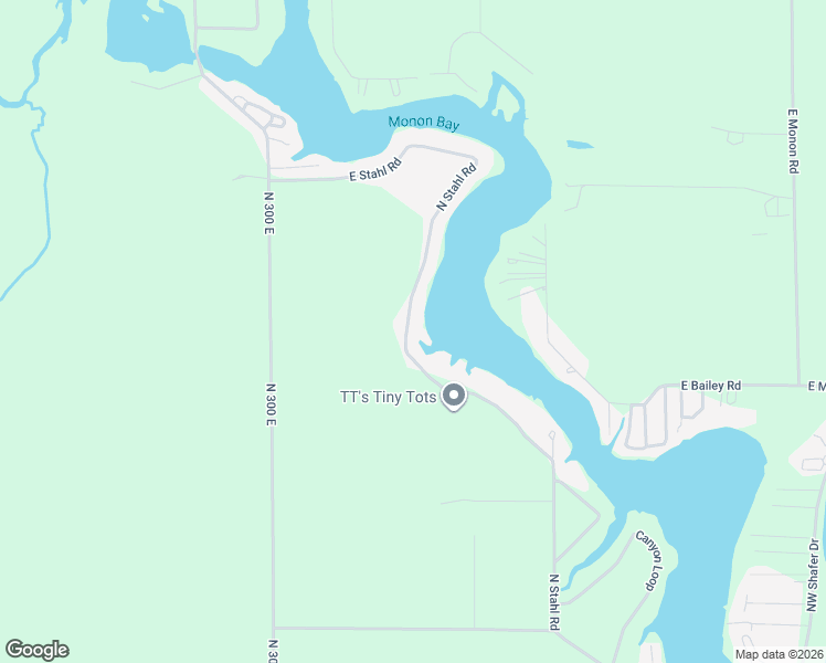 map of restaurants, bars, coffee shops, grocery stores, and more near 5558-5998 North Stahl Road in Monticello