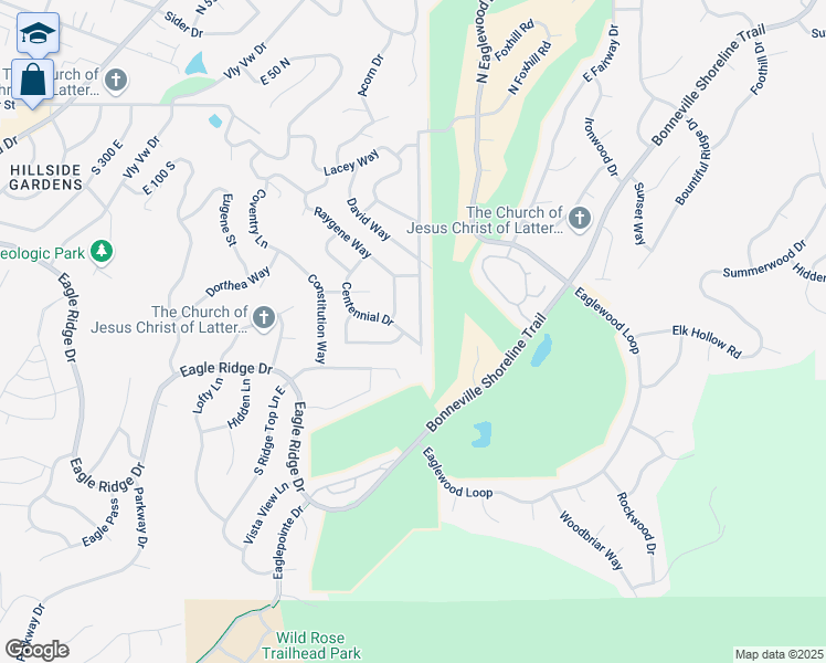 map of restaurants, bars, coffee shops, grocery stores, and more near 774 Independence Way in North Salt Lake