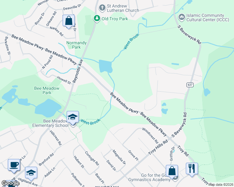 map of restaurants, bars, coffee shops, grocery stores, and more near 2 Hillary Court in Hanover