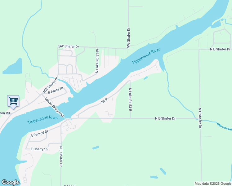 map of restaurants, bars, coffee shops, grocery stores, and more near 4690 E Elmer Girtz Dr in Monticello
