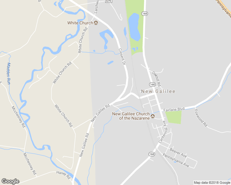 map of restaurants, bars, coffee shops, grocery stores, and more near 125 Enon Road in New Galilee