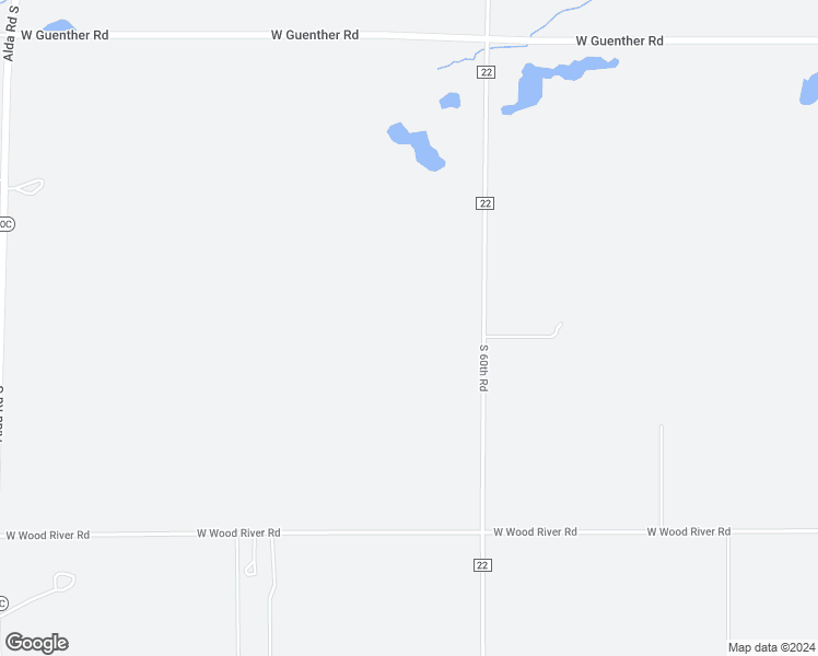 map of restaurants, bars, coffee shops, grocery stores, and more near 6688 South 60th Road in Alda