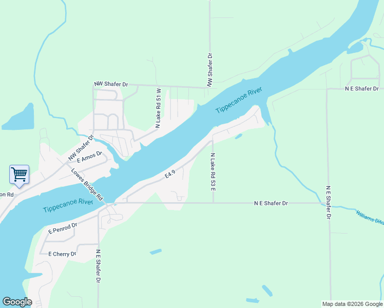 map of restaurants, bars, coffee shops, grocery stores, and more near 4690 E Elmer Girtz Dr in Monticello