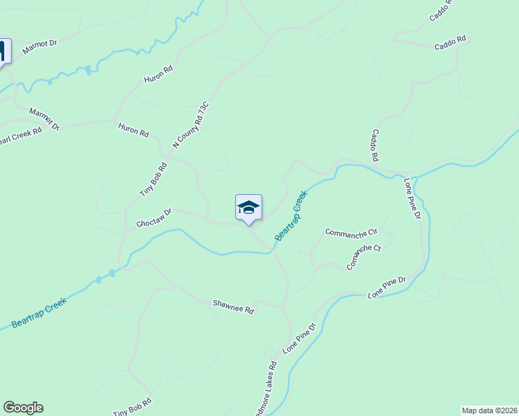 map of restaurants, bars, coffee shops, grocery stores, and more near 34 Beartrap Road in Red Feather Lakes