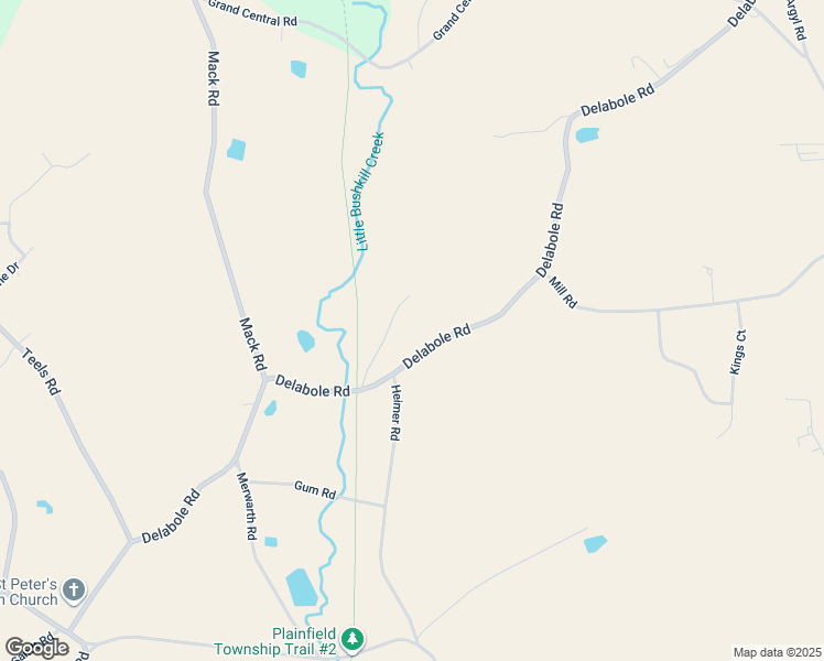map of restaurants, bars, coffee shops, grocery stores, and more near 1639 Delabole Road in Pen Argyl