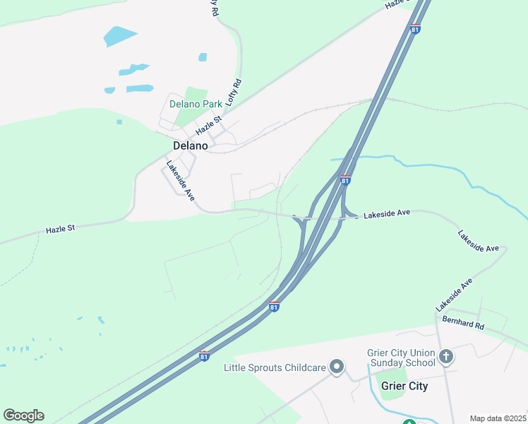 map of restaurants, bars, coffee shops, grocery stores, and more near 155 Lakeside Avenue in Delano
