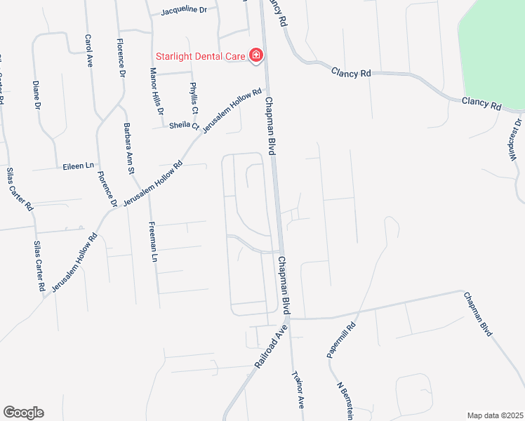 map of restaurants, bars, coffee shops, grocery stores, and more near 5121 Village Circle East in Manorville