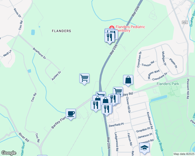 map of restaurants, bars, coffee shops, grocery stores, and more near in Mount Olive