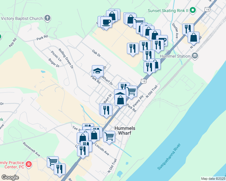 6649 Park Road, Hummels Wharf PA Walk Score