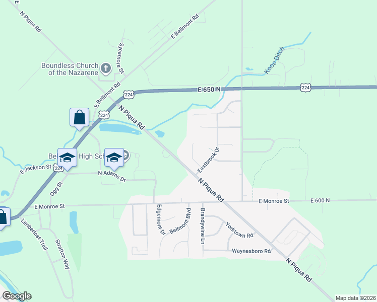 map of restaurants, bars, coffee shops, grocery stores, and more near 121 Selkirk Lane in Decatur