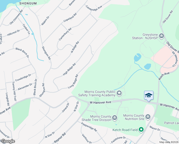 map of restaurants, bars, coffee shops, grocery stores, and more near 28 Long Ridge Road in Randolph